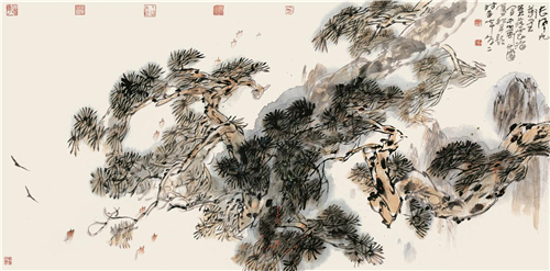 苍松精神殉道者 国展评委：禹化兴