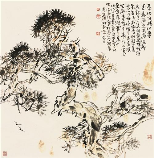 苍松精神殉道者 国展评委：禹化兴