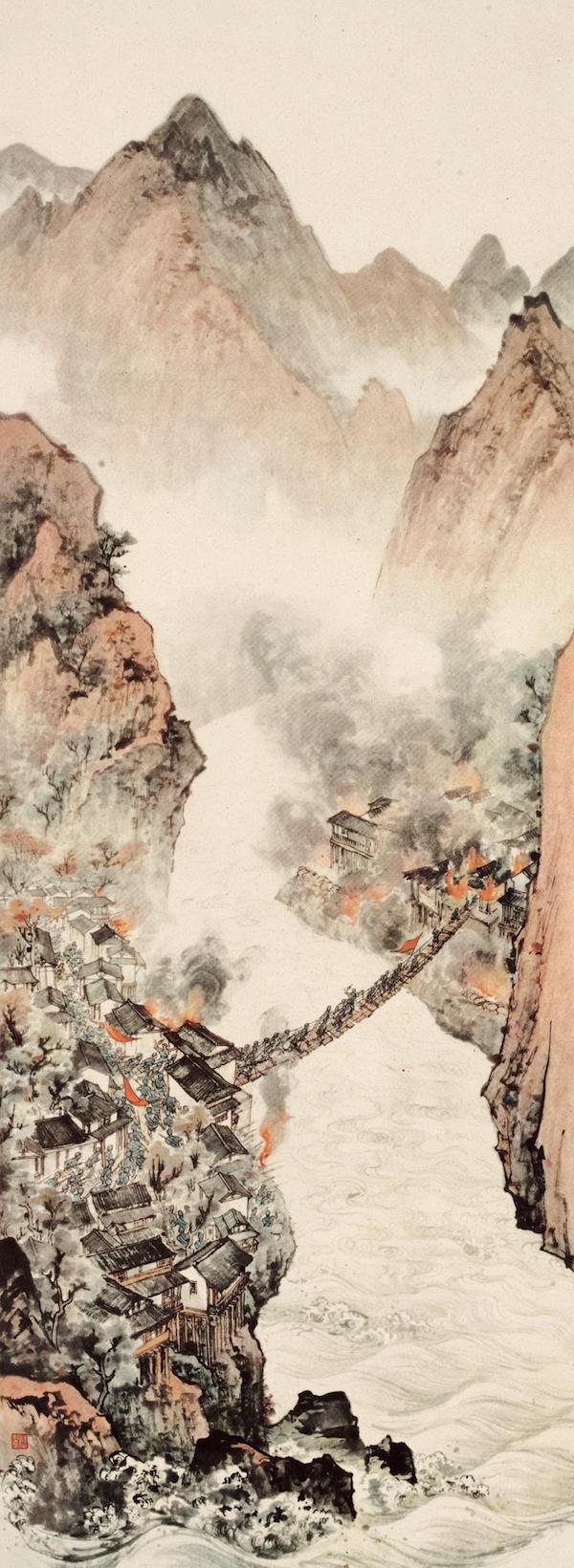 新中国美术70年|汪观清《庆祝上海解放》