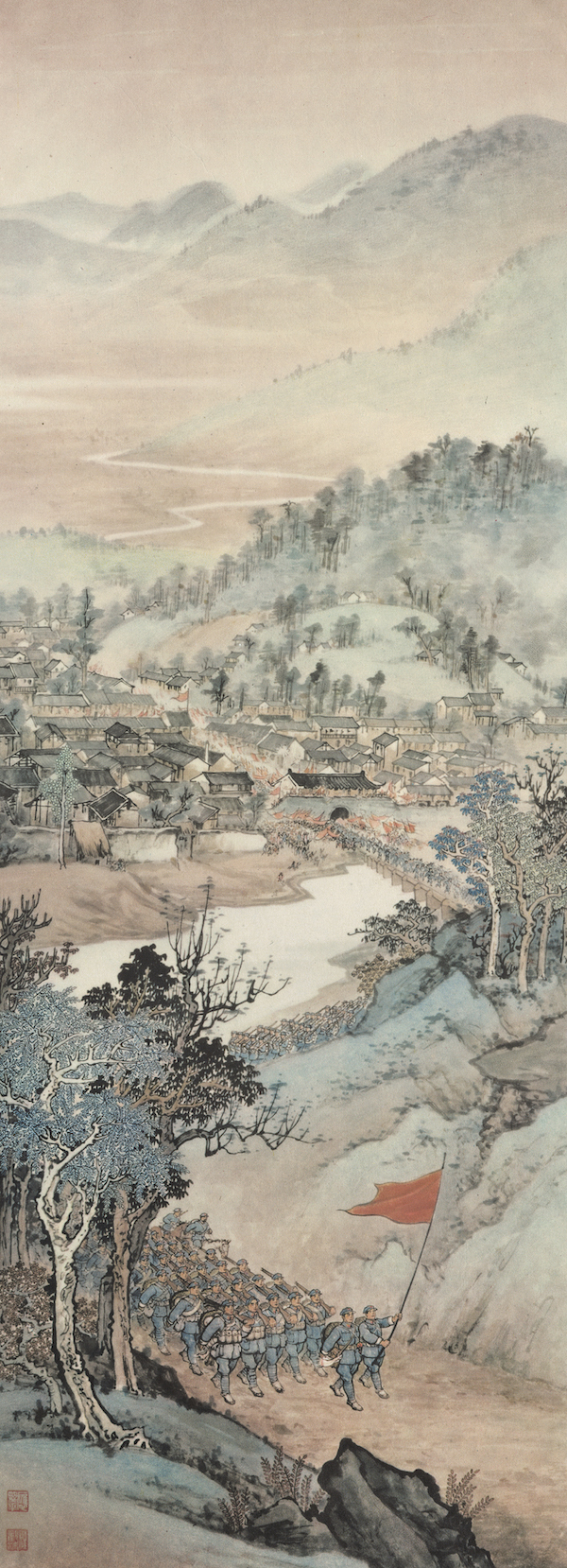 新中国美术70年|汪观清《庆祝上海解放》